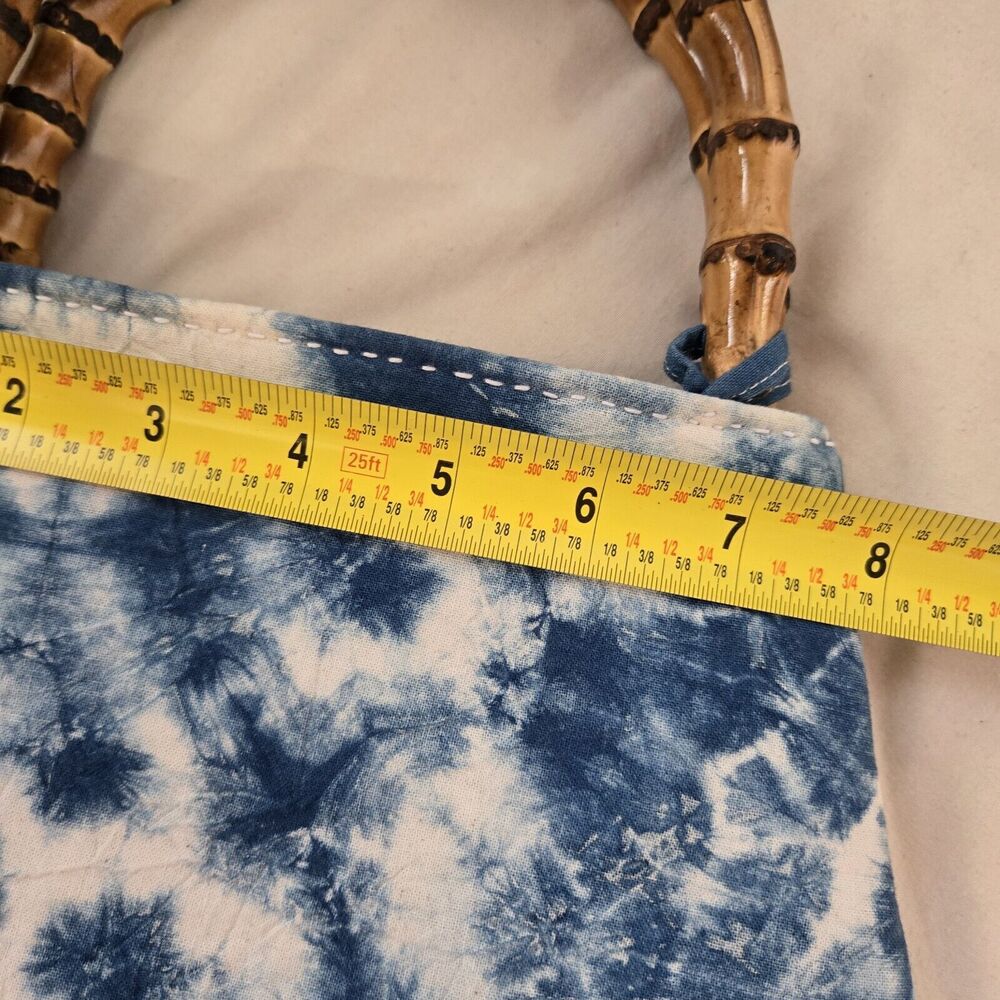 Art To Wear Boho Bamboo Purse Women Tie Dye Bag Cottage Festival Fairy Style - Picture 6 of 11